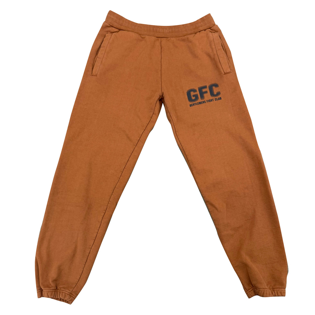 GFC BEHIND THE GLASS Sweatpants Chestnut 14oz Heavy Fleece PRINTED