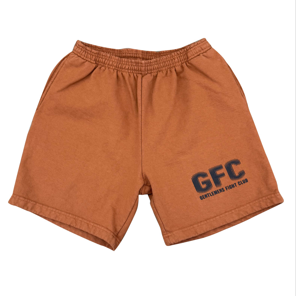 GFC BEHIND THE GLASS Shorts Chestnut 14oz Heavy Fleece PRINTED