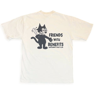 ‘Friends With Benefits' HEAVYWEIGHT Short Sleeve T-Shirt Creme