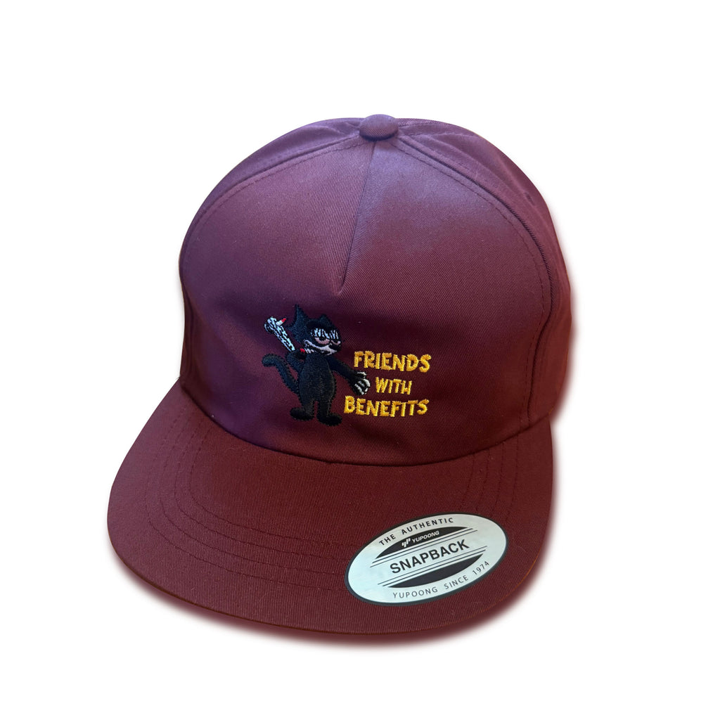 'Friends With Benefits' Snapback Hat Maroon