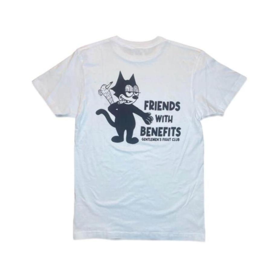 'Friends With Benefits'  LIGHTWEIGHT Short Sleeve T-Shirt White