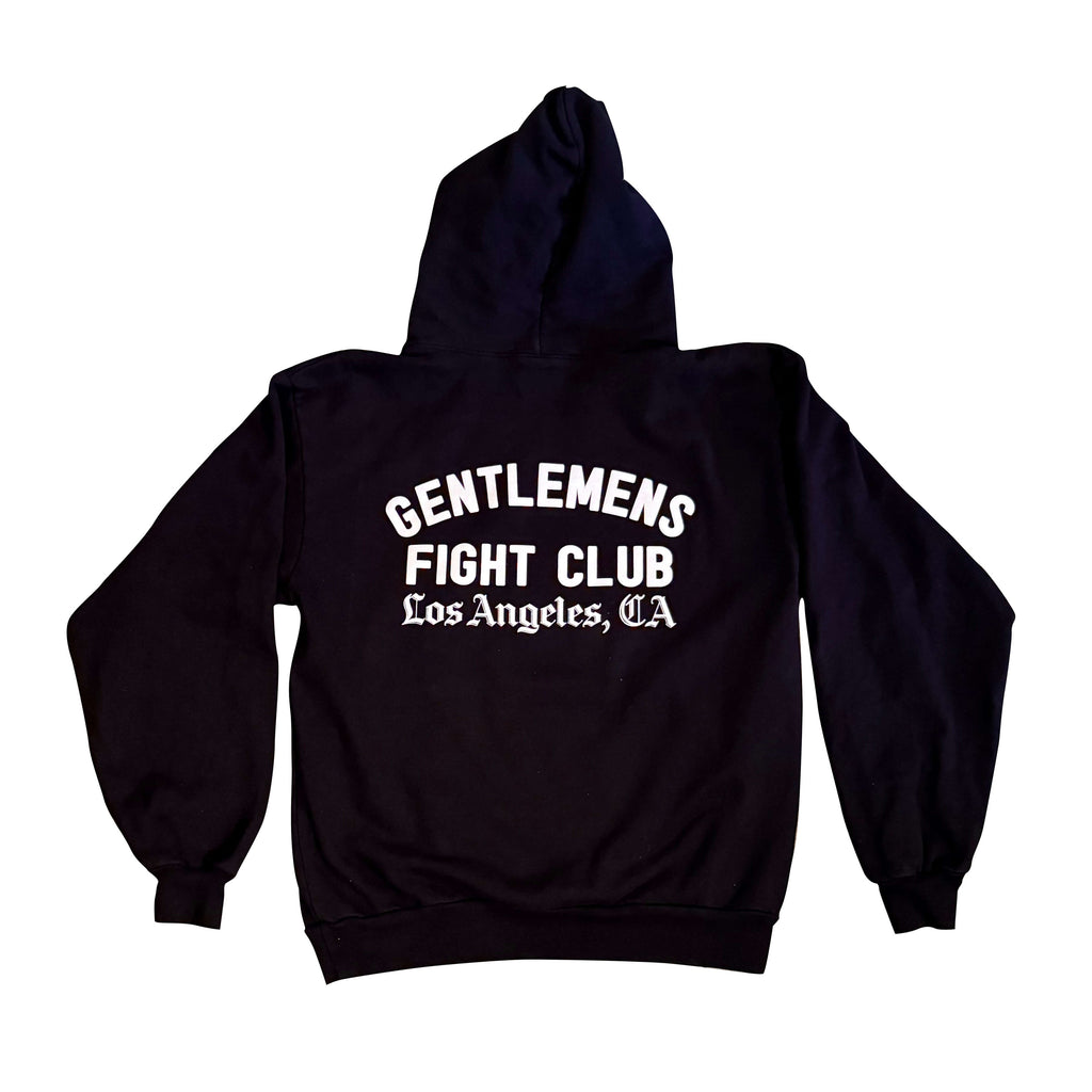 GFC Los Angeles Pullover Hoodie Black 14oz Heavy Fleece PRINTED