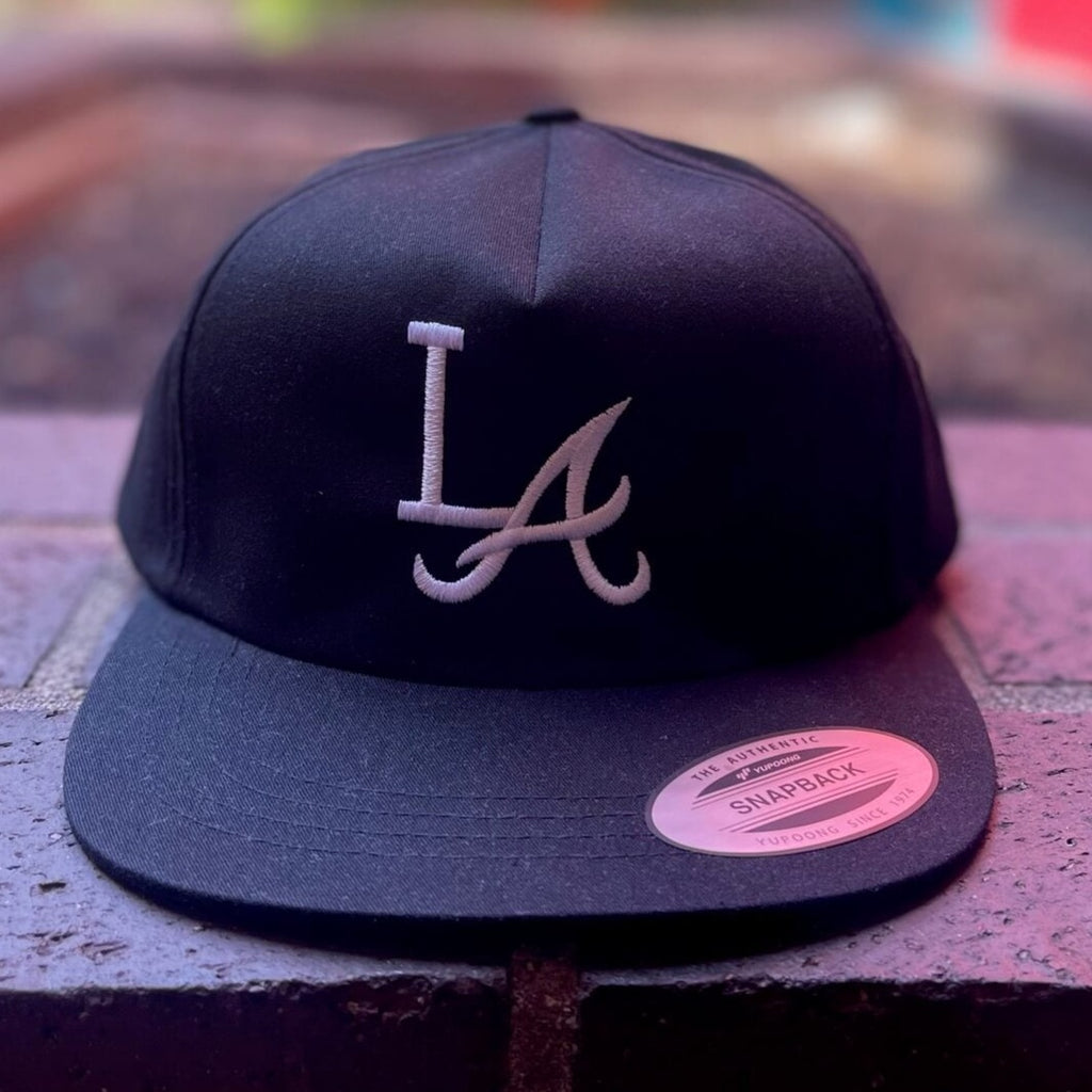 LA/ATL Snapback Hat Black