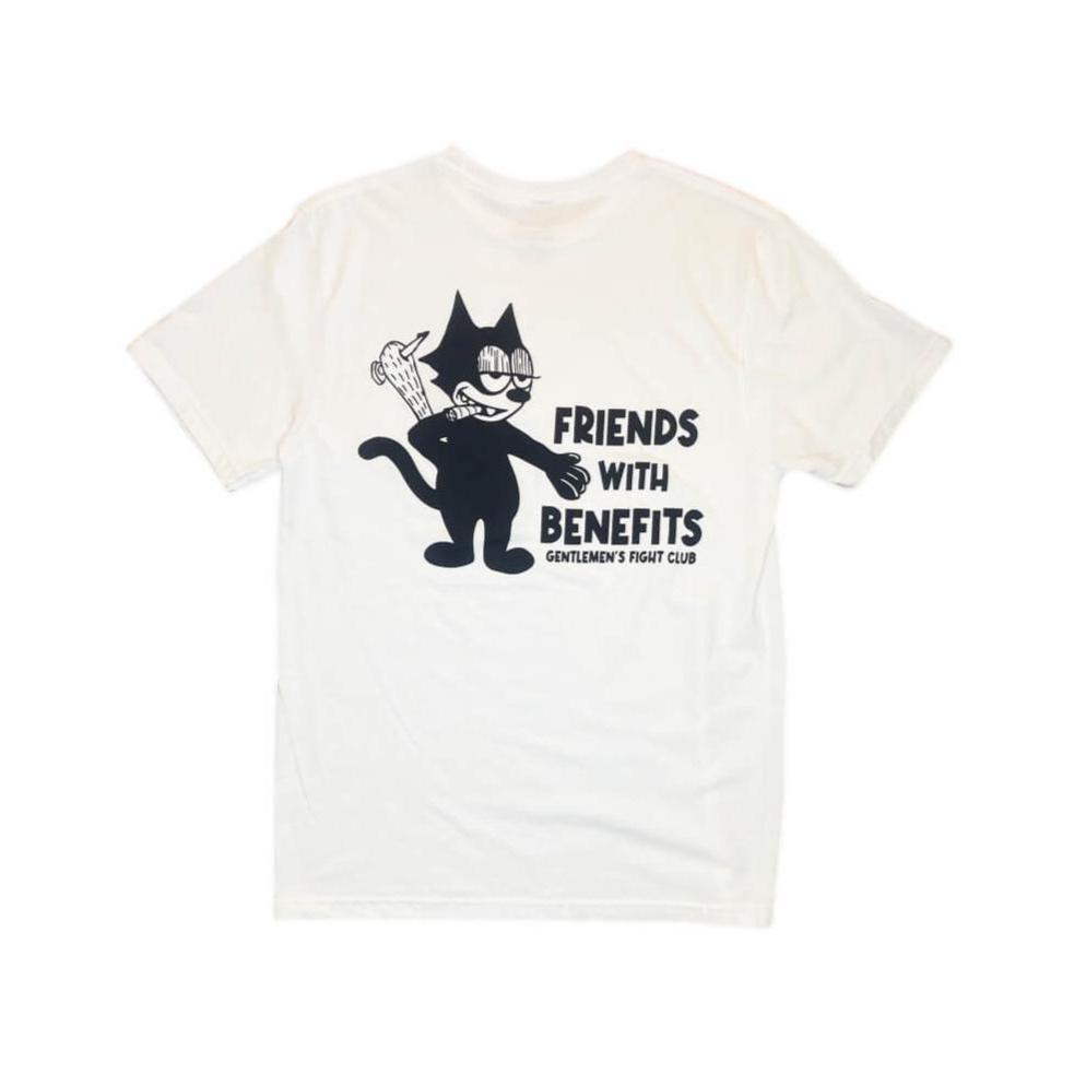 'Friends With Benefits'  60/40 LIGHTWEIGHT Short Sleeve Tee White