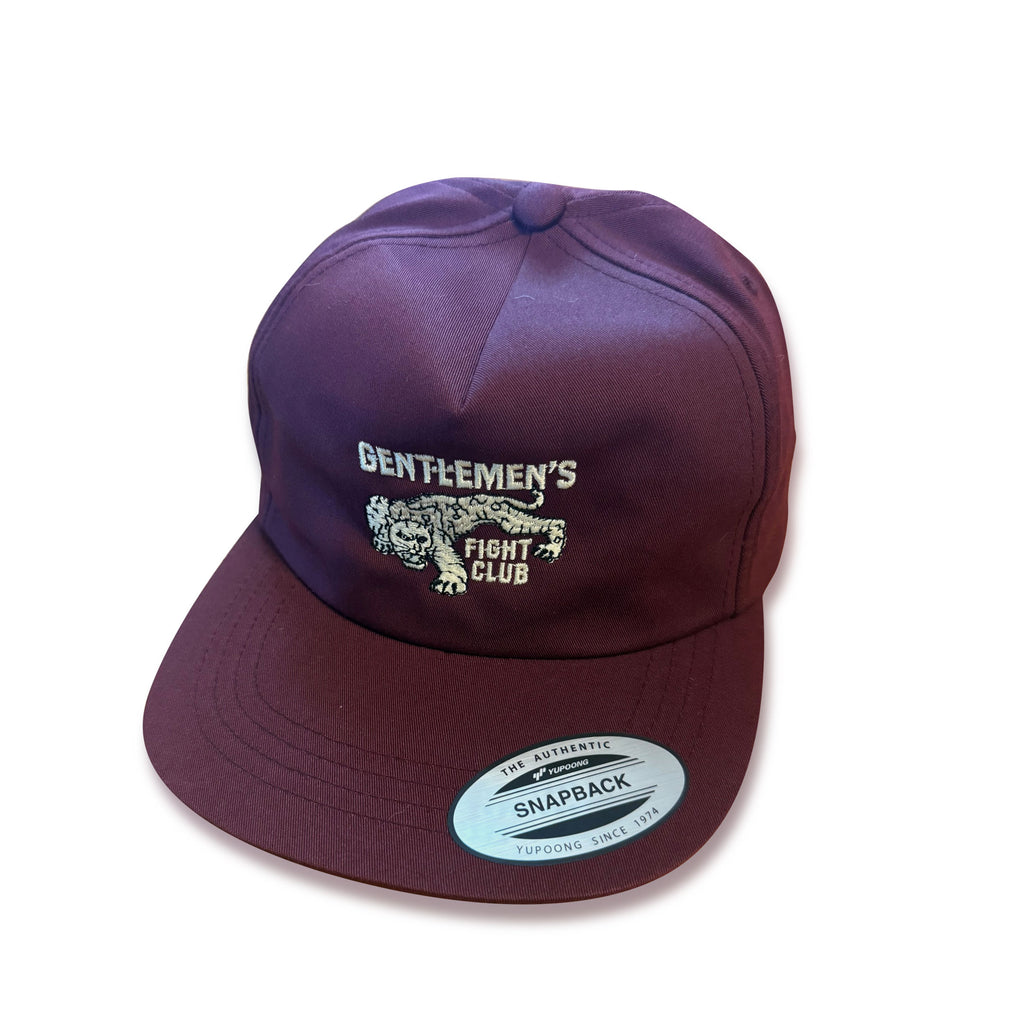 Jaguar Snapback Hat Maroon