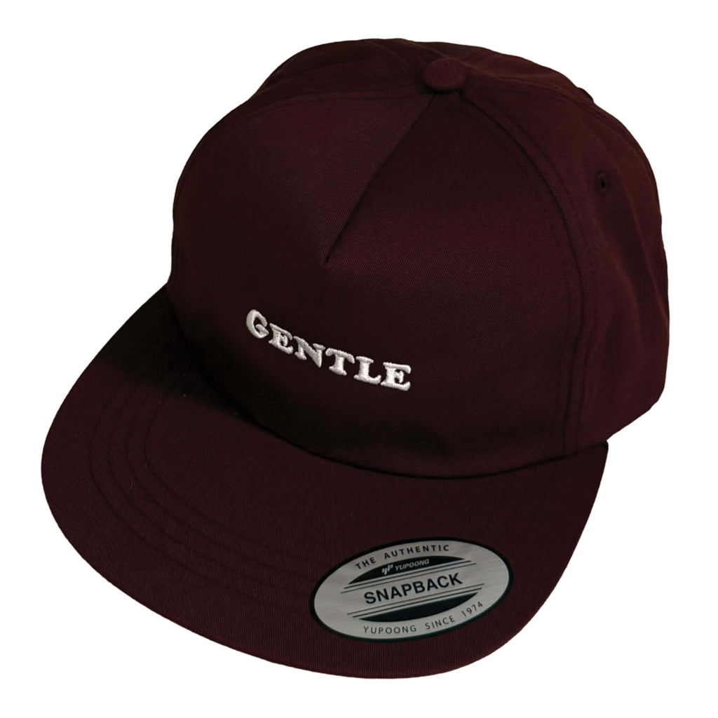 GENTLE Snapback Hat Maroon