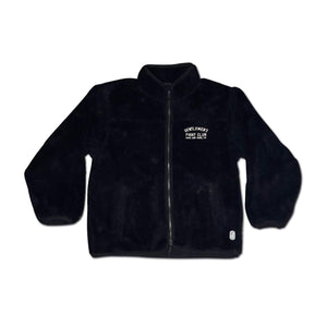 GFC x Standard Issue Embroidered Pile Fleece Zip Jacket Black