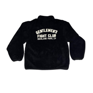 GFC x Standard Issue Embroidered Pile Fleece Zip Jacket Black